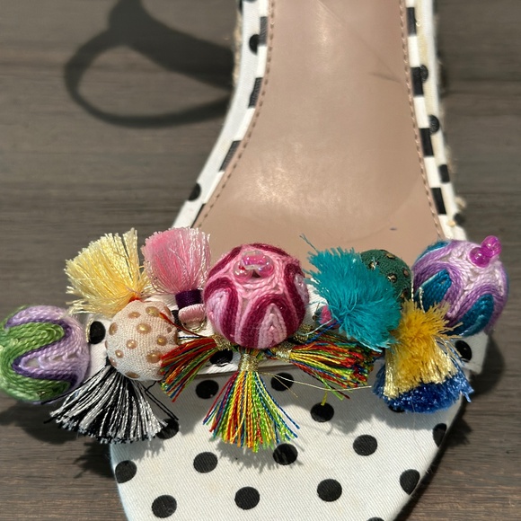 Betsy Johnson Polka Dot Koko Wedges - Picture 2 of 6